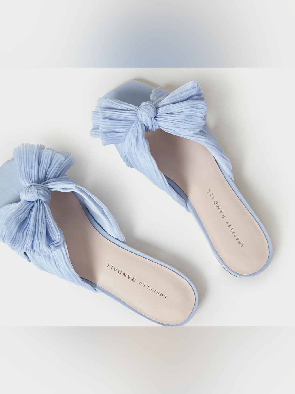Loeffler Randall Daphne Bow Slide In Blue